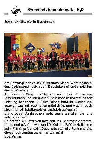 Bericht über die Teilnahme