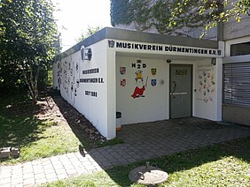Der neu bemalte Bunker