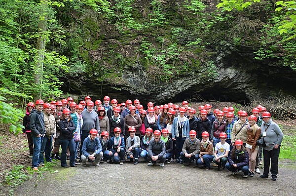 Gruppenbild Bergwerksbesichtigung